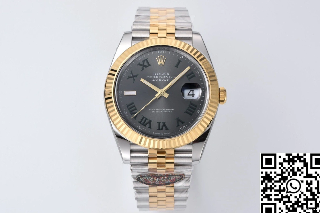 Wimbledon Rolex Dial Grey M126333-0020 Datejust Clean Factory 0323